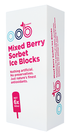 oob Organic Sorbet Iceblocks - 6 pack